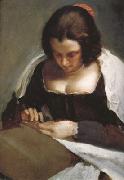 Diego Velazquez The Needlewoman (unfinished) (df01) china oil painting artist
